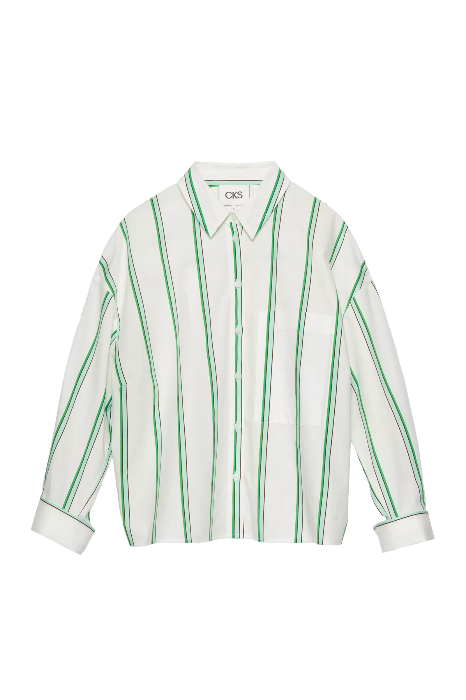 Dames blouse lange mouw groen
