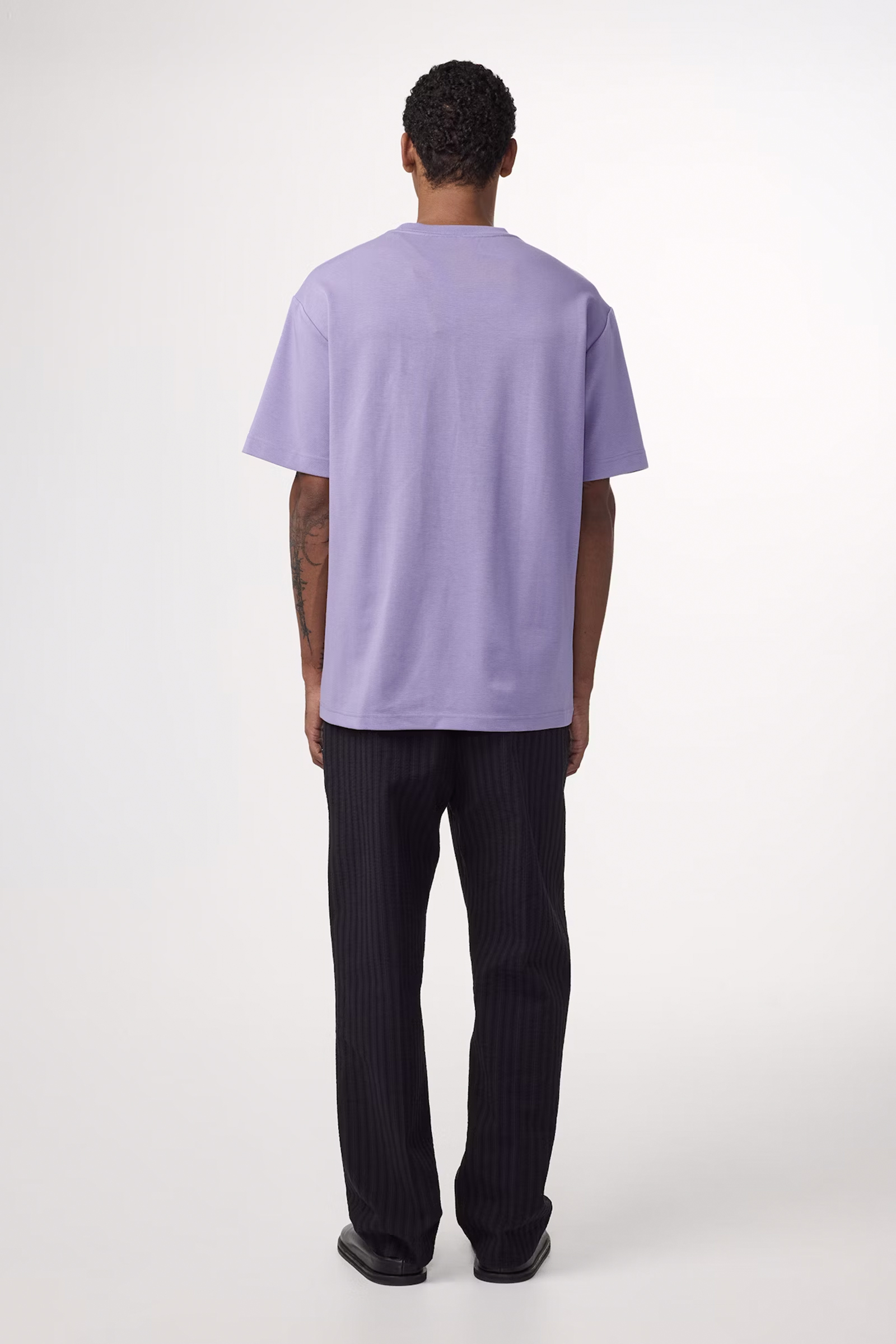 NN07 NAT SS LOGO TEE 3457 Paars-1 3
