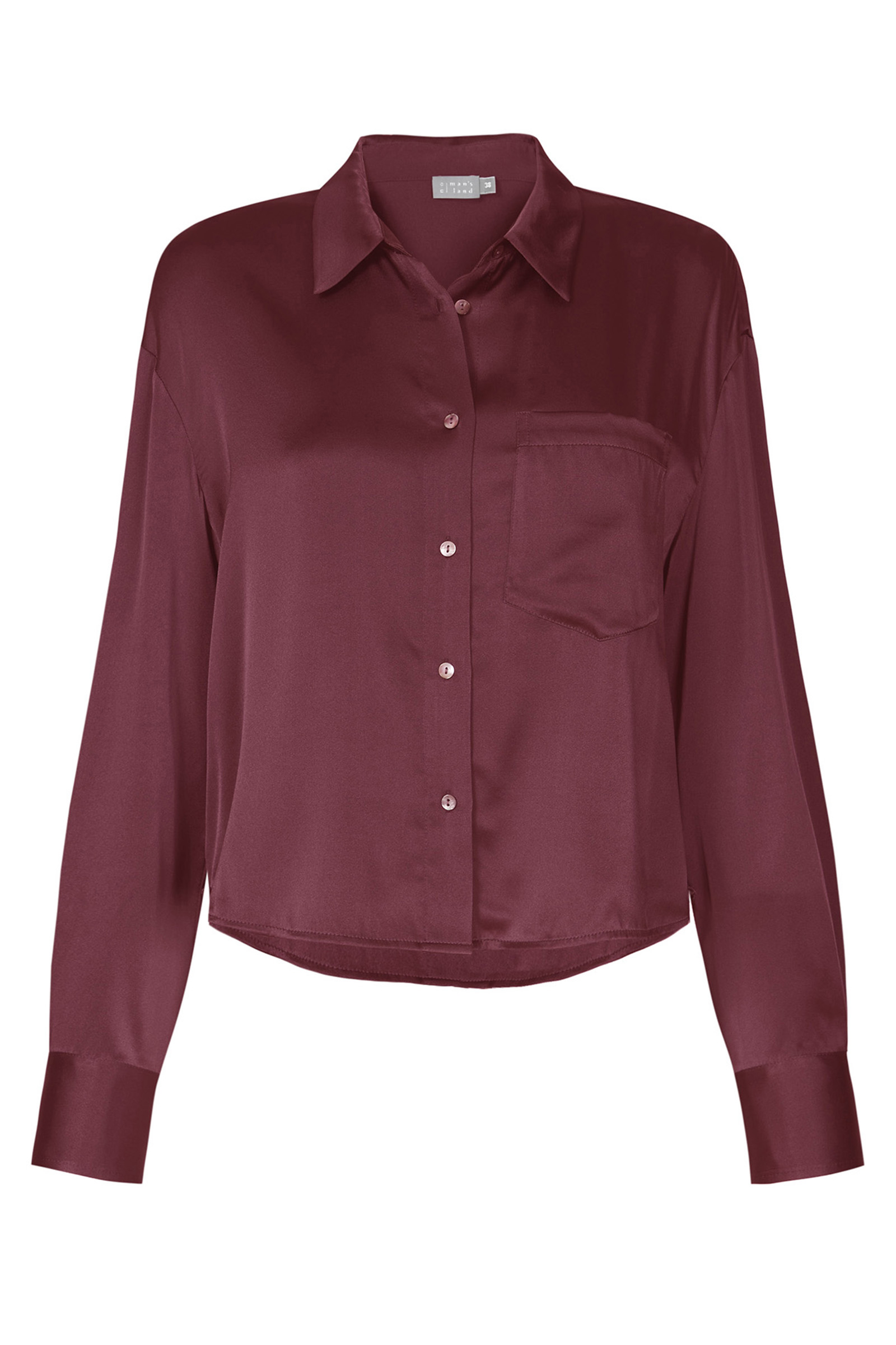 Dames blouse lange mouw rood