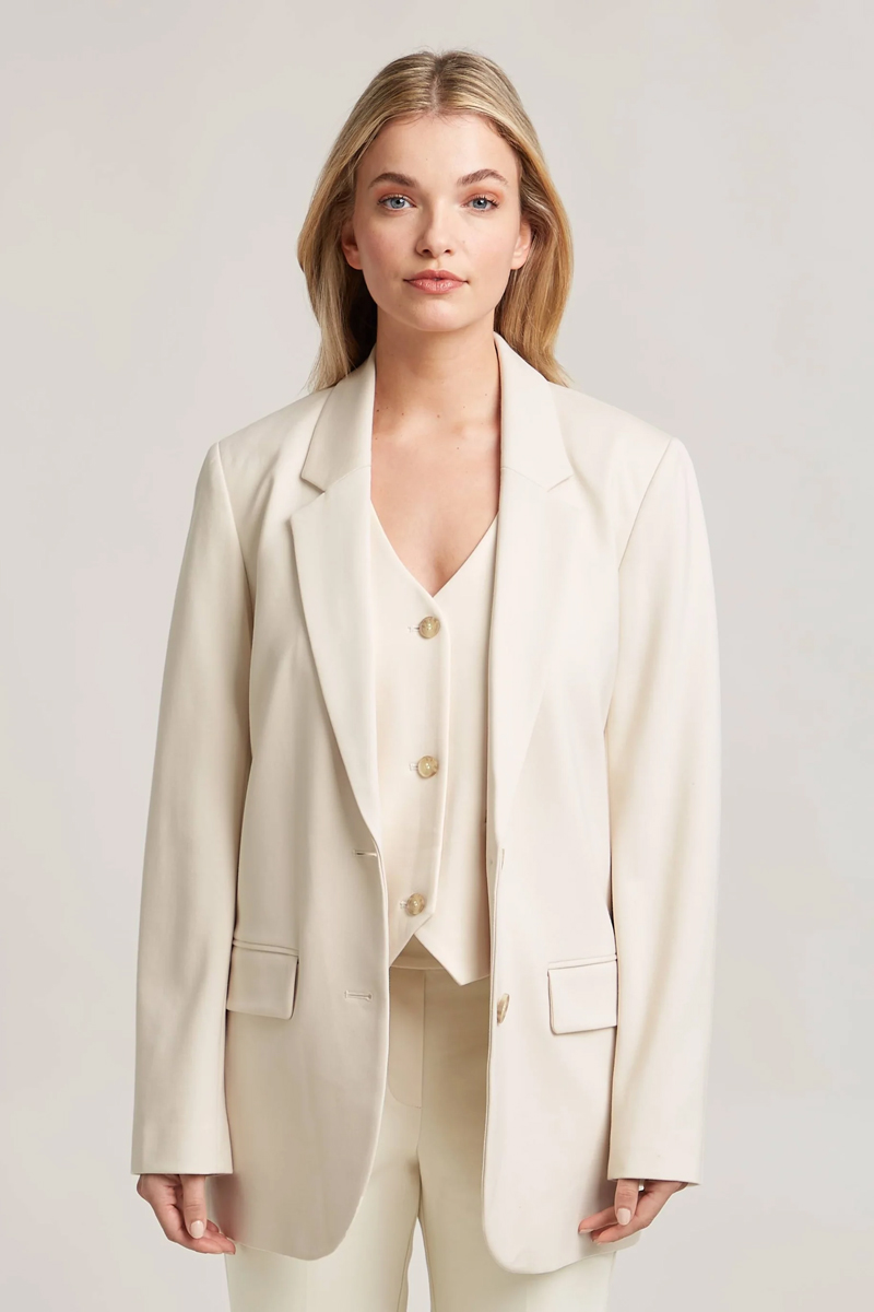 Dames blazer ecru