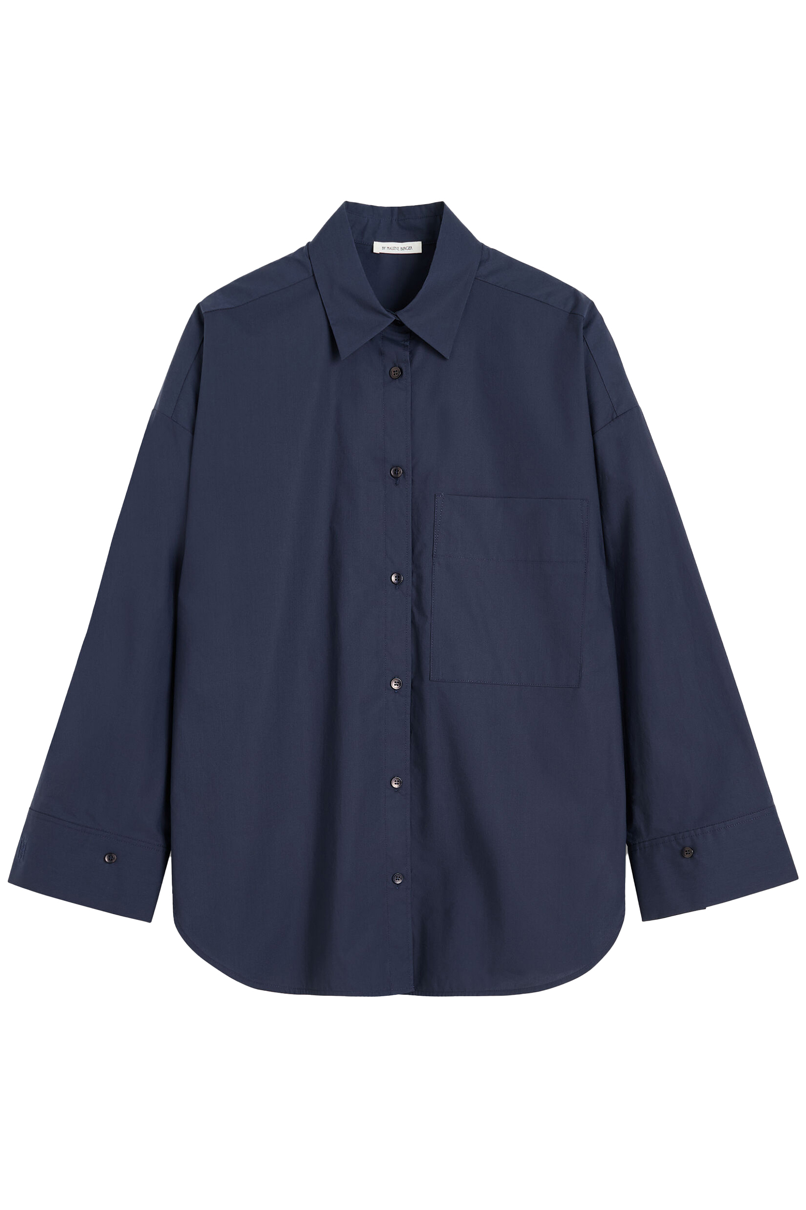 Dames blouse lange mouw blauw