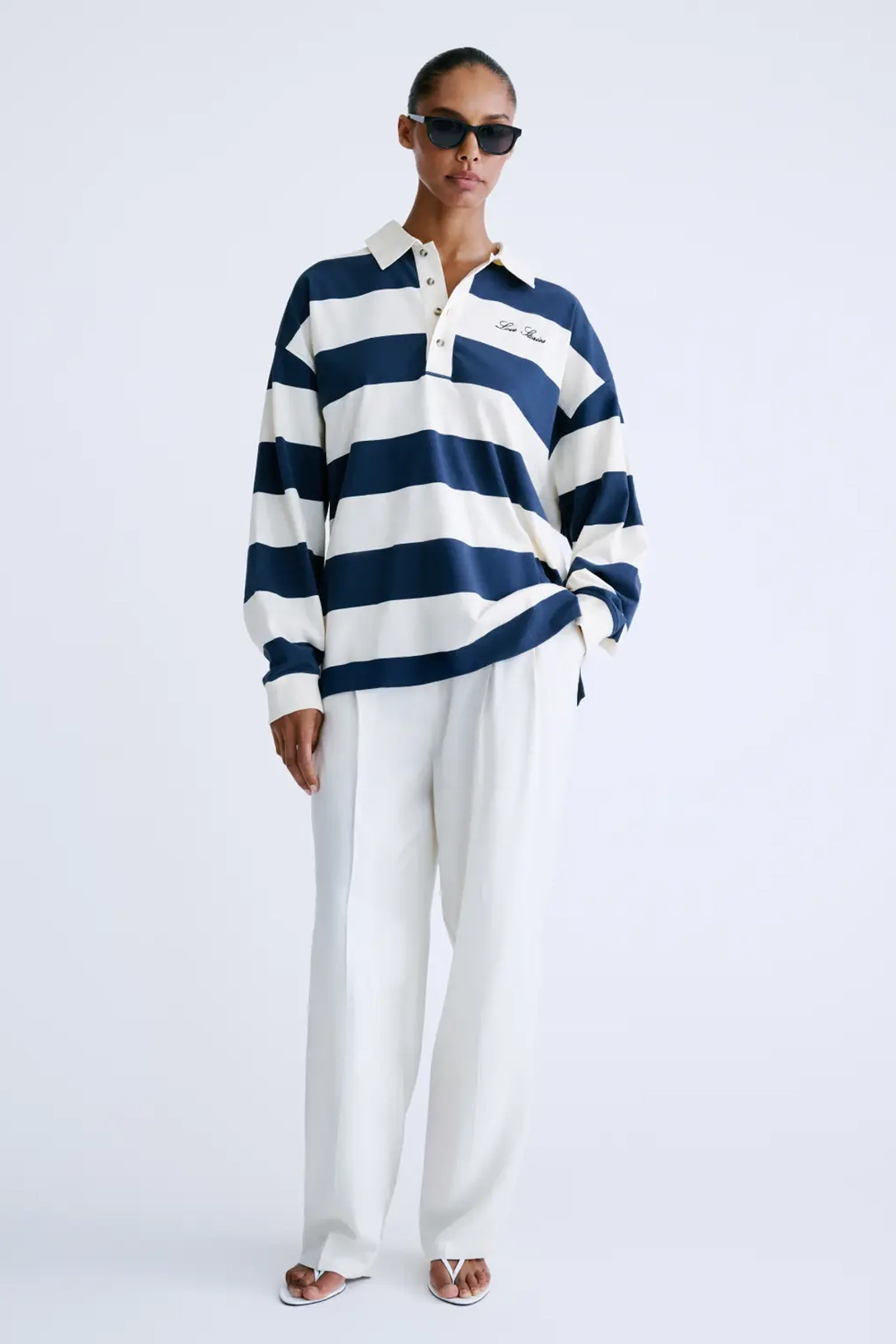 Dames polo blauw
