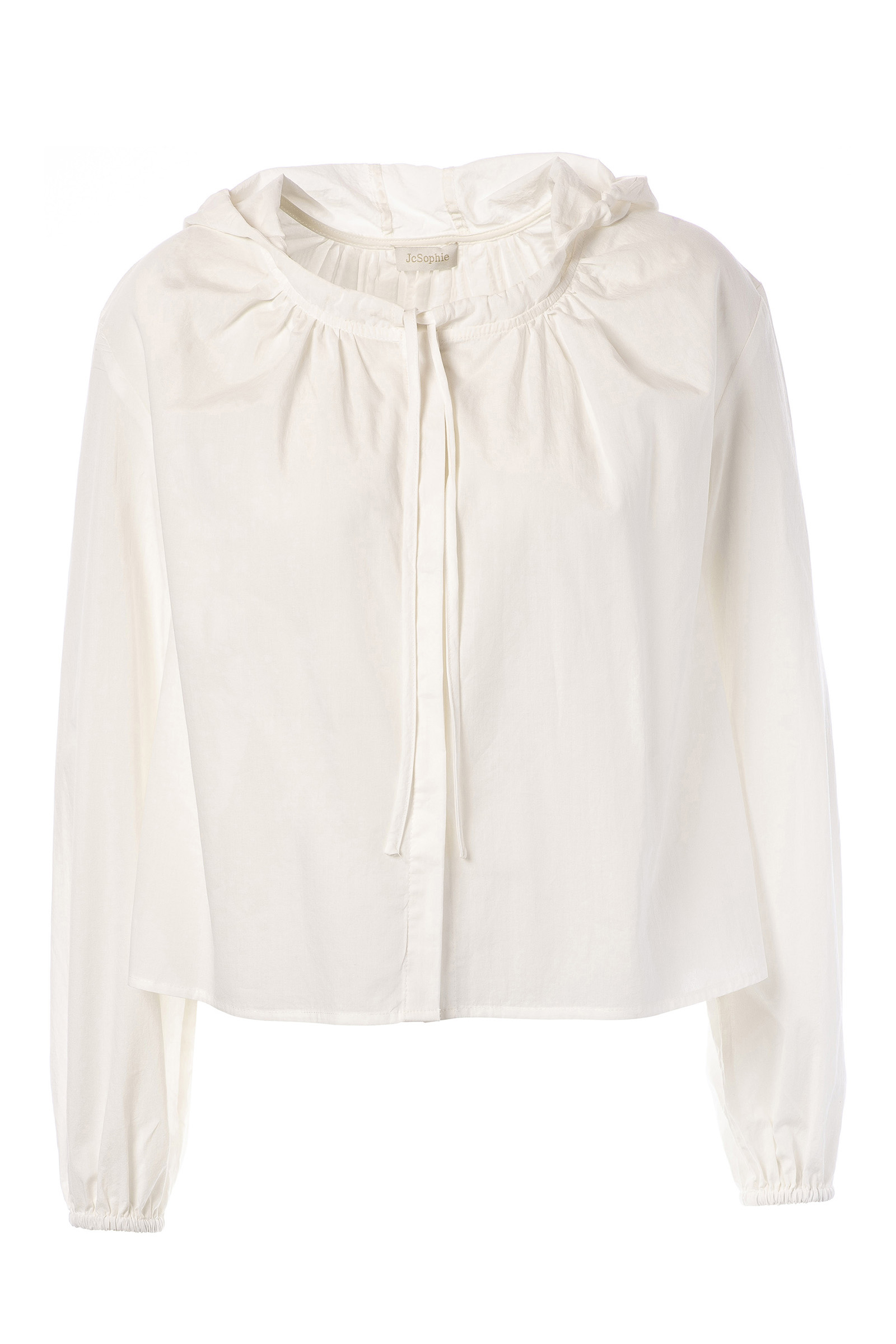 Dames blouse lange mouw wit