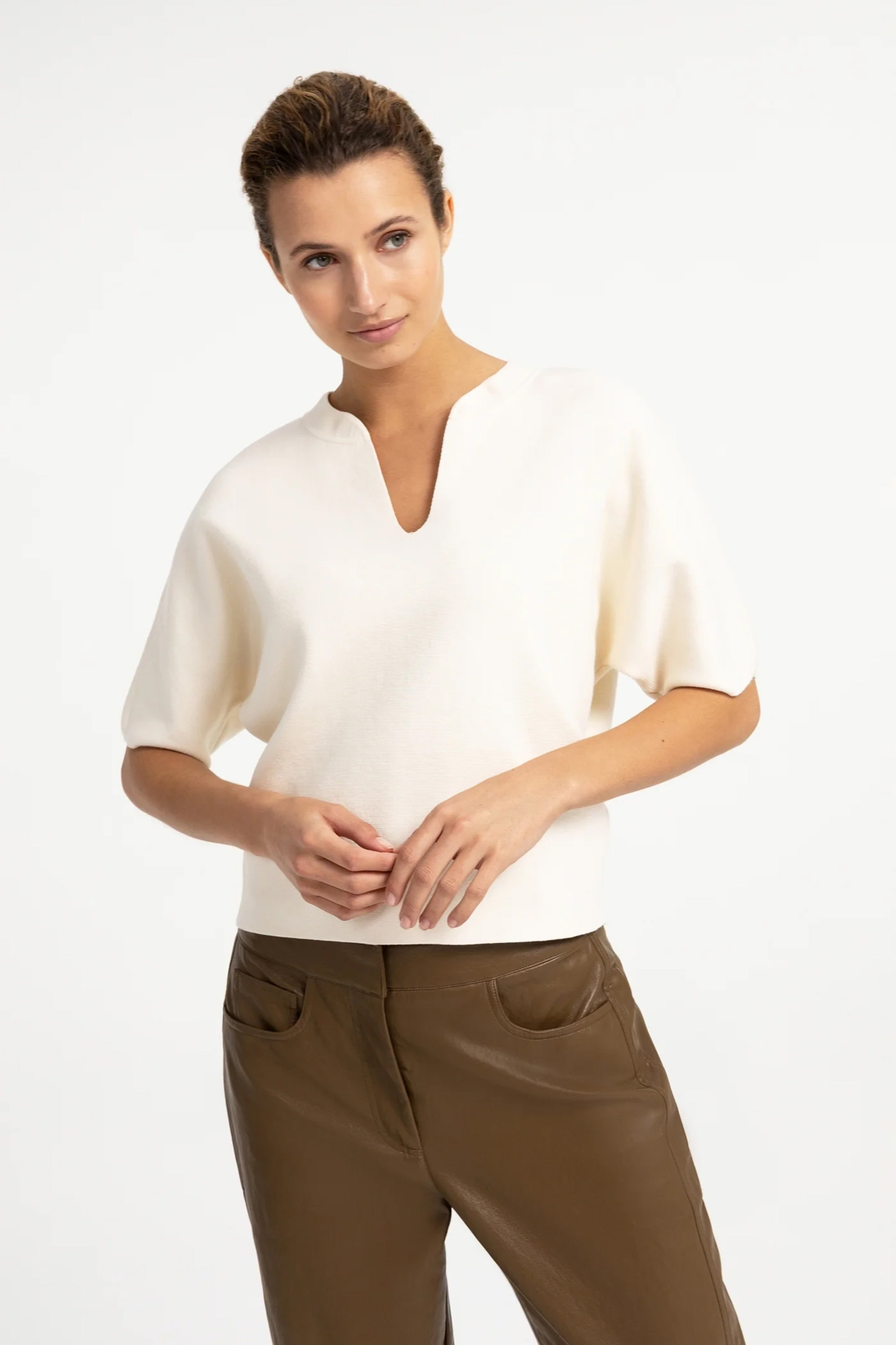 Dames sweater ecru