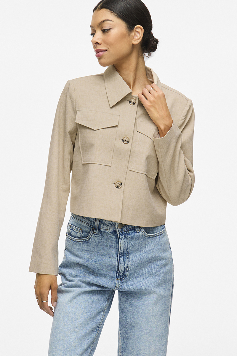 Dames blazer bruin