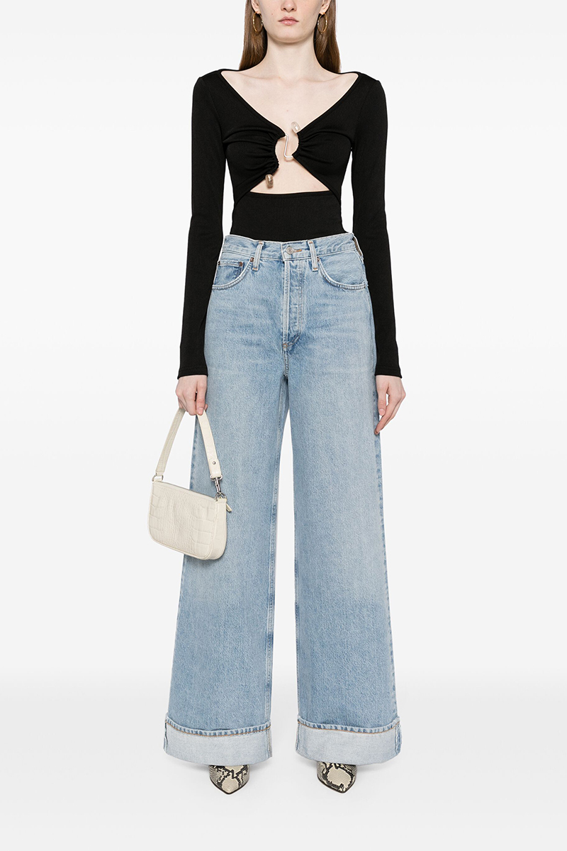 Agolde Dame jean Blauw-1 2
