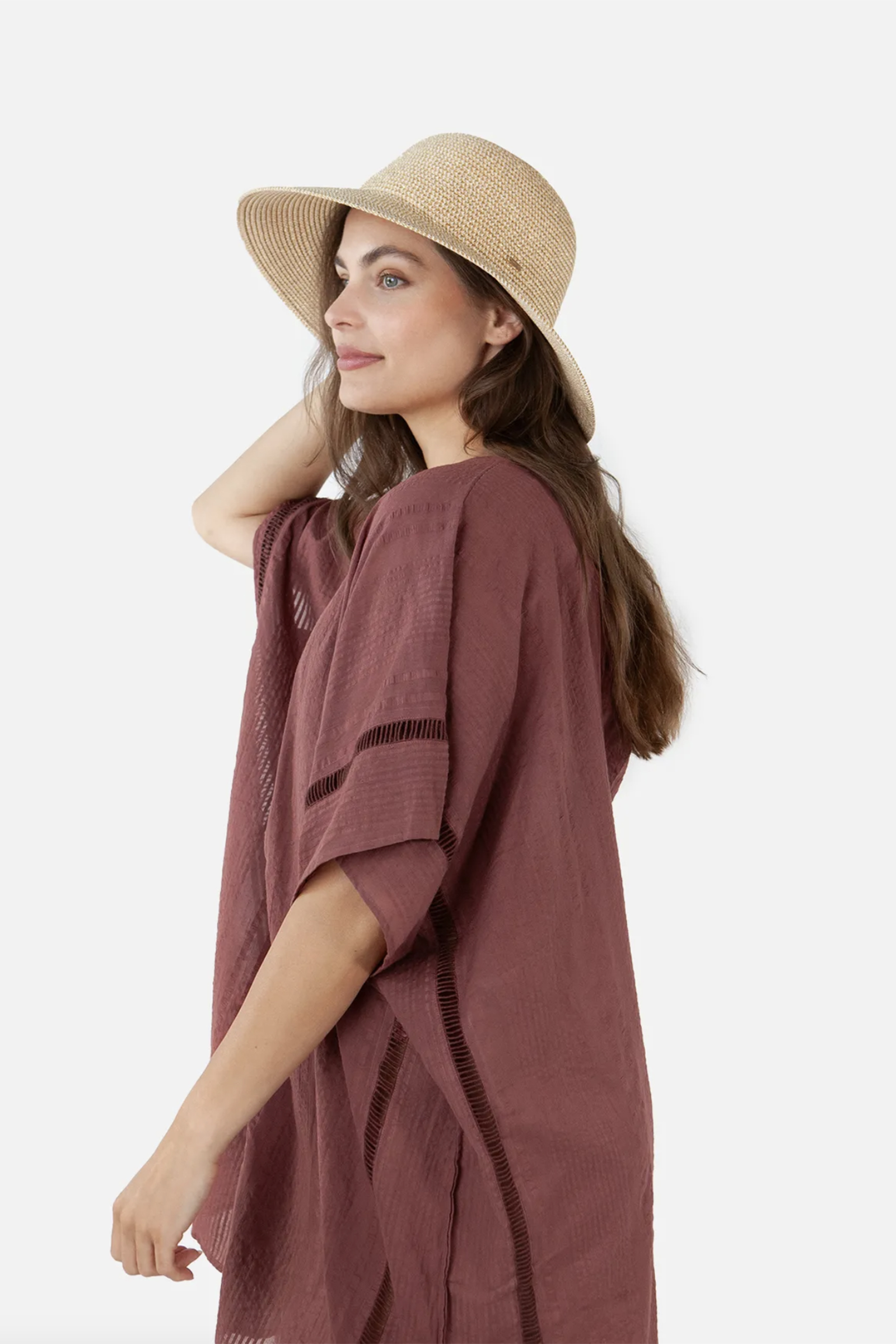 Dames hoed bruin