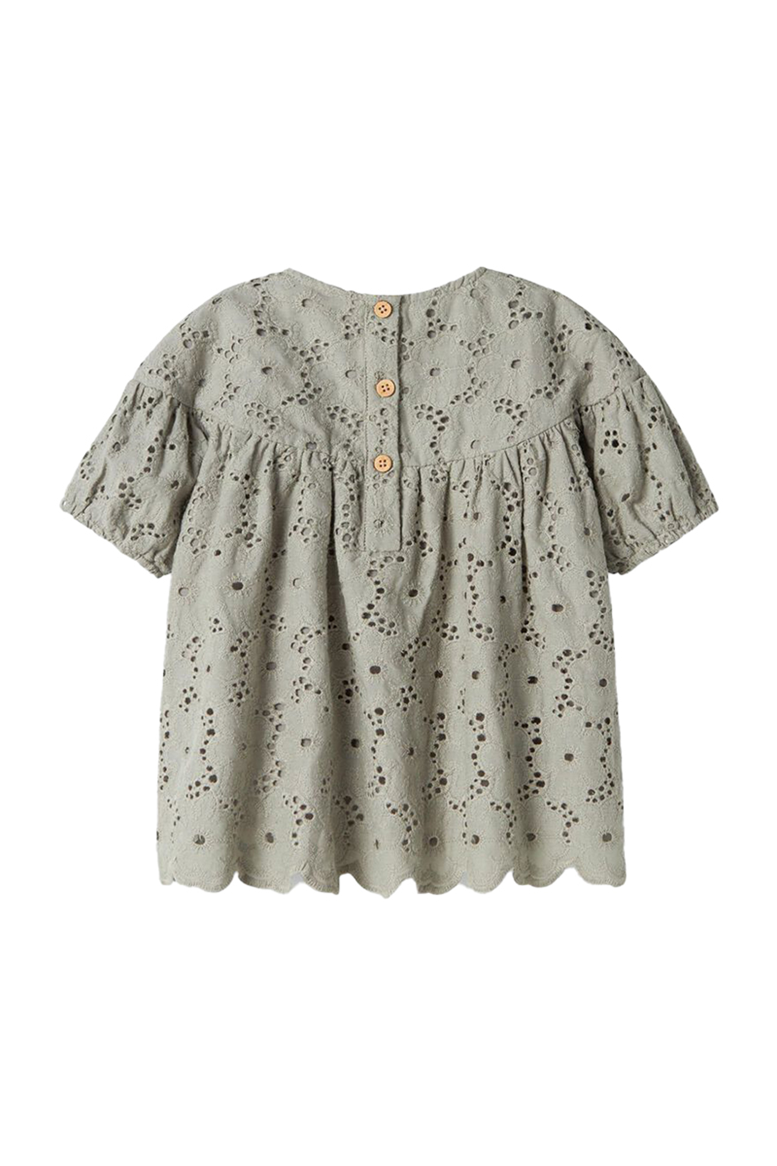 LIL' ATELIER NMFDALLY SS LOOSE SHIRT LIL 280176-Forest Fog 2