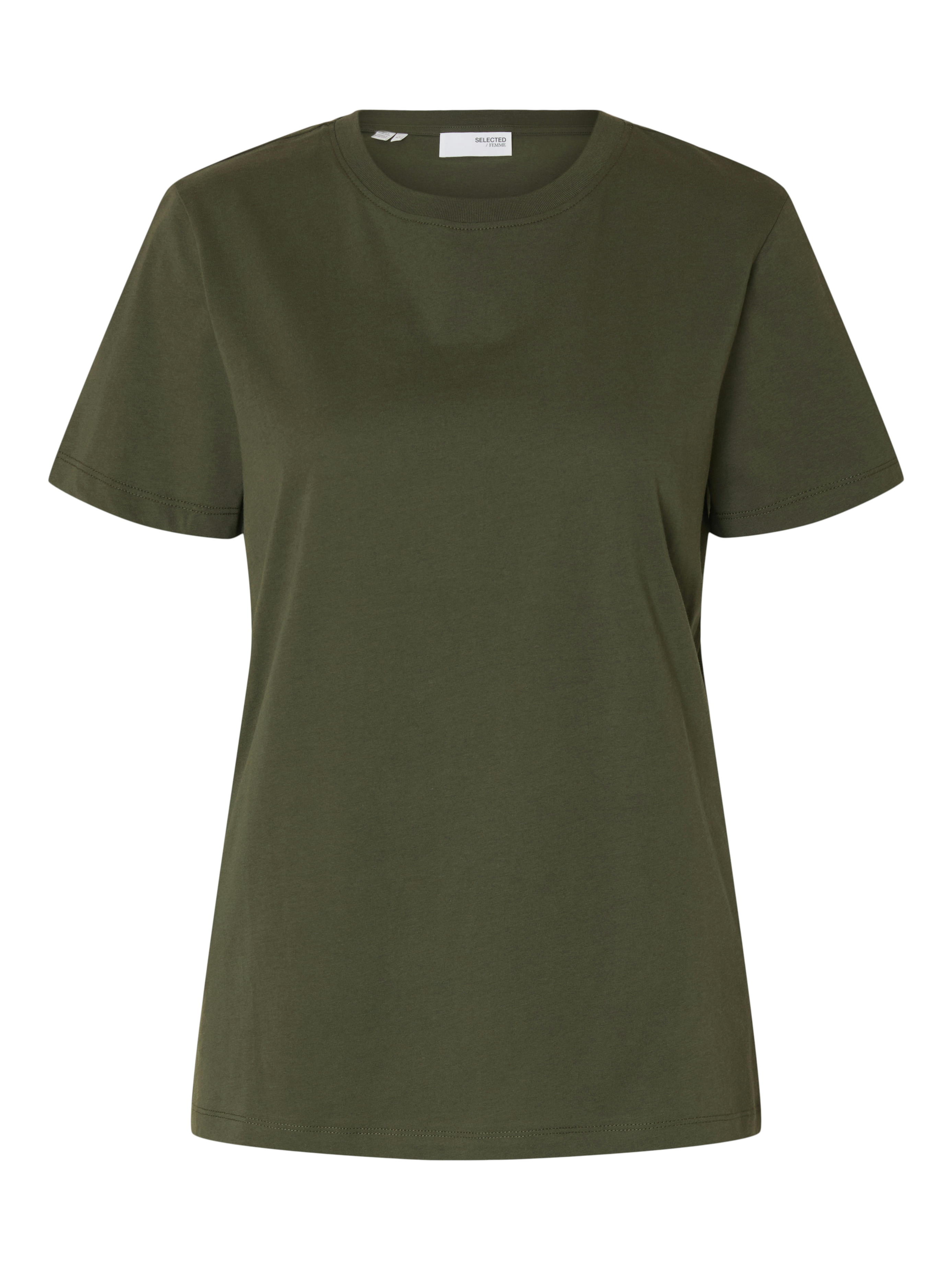 Dames t-shirt korte mouw groen