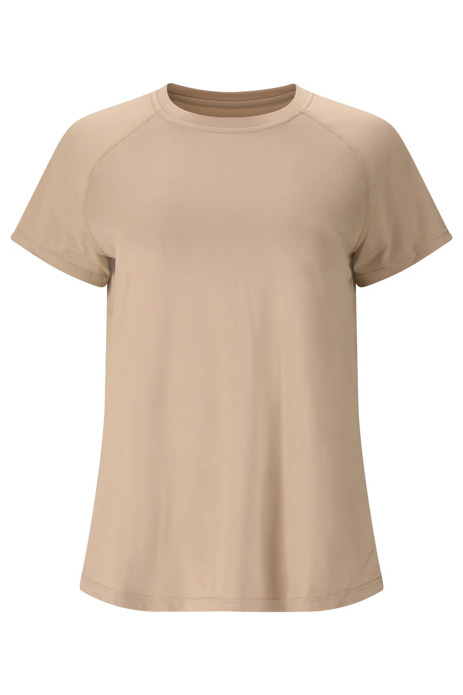 Fitness dames t-shirt km ecru