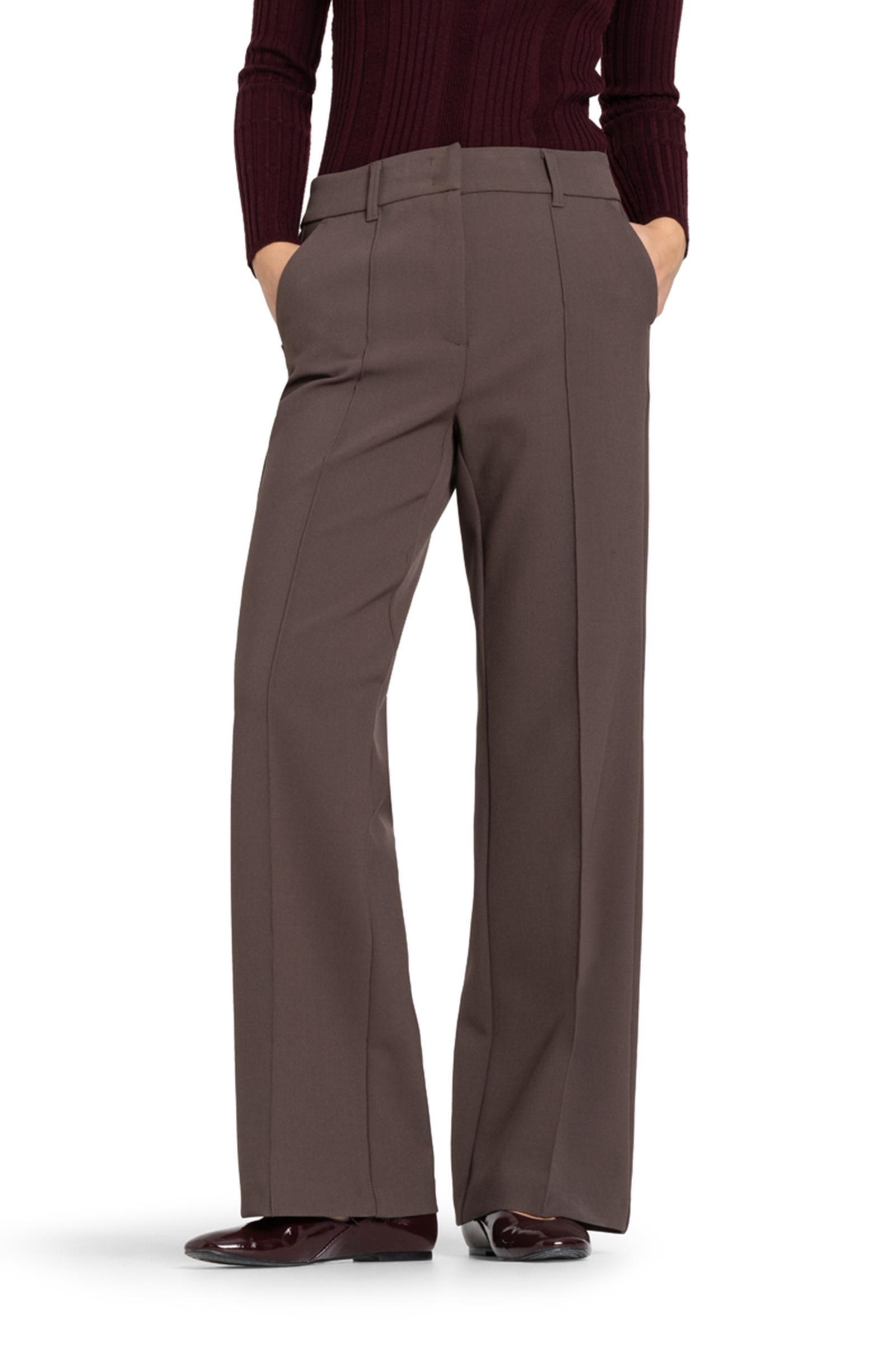 Dames broek bruin