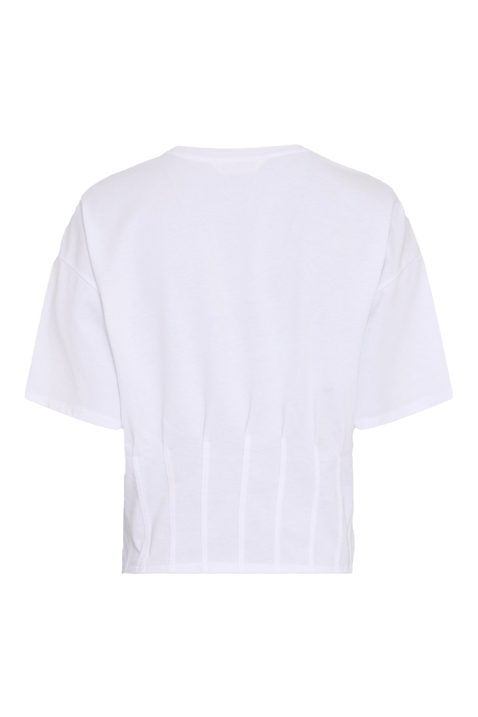 Dames t-shirt lange mouw wit