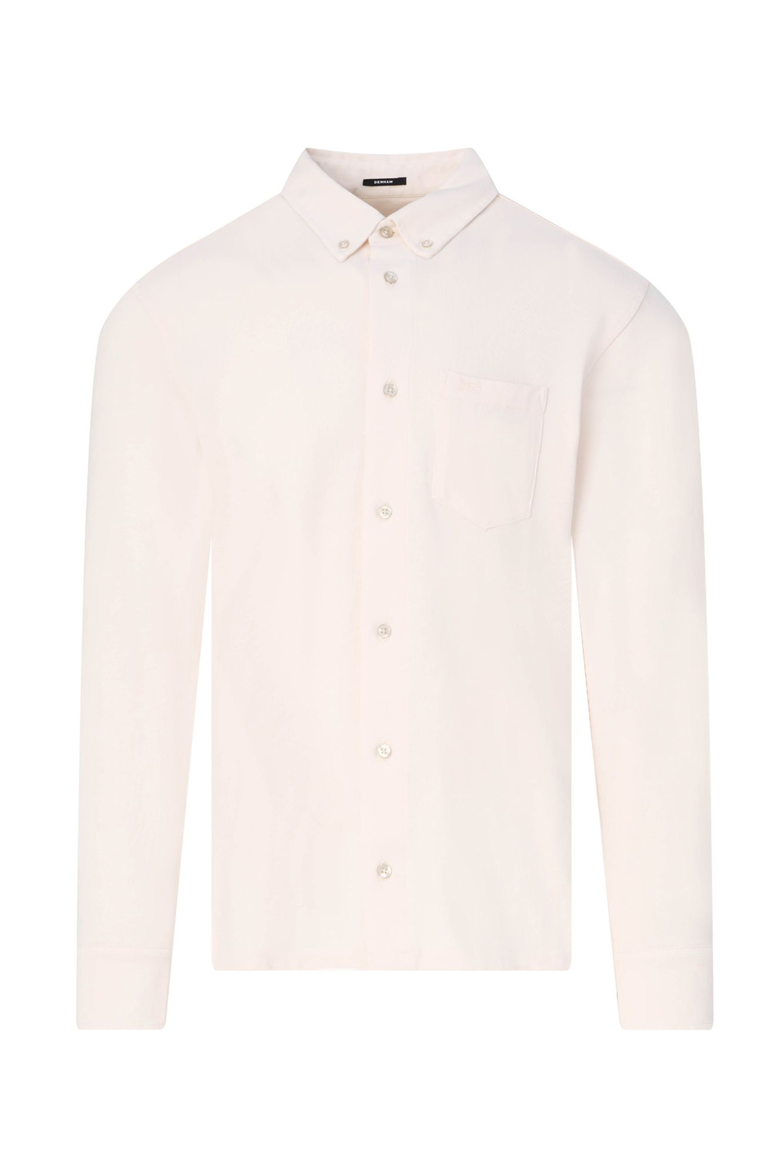 Heren overhemd lm casual ecru