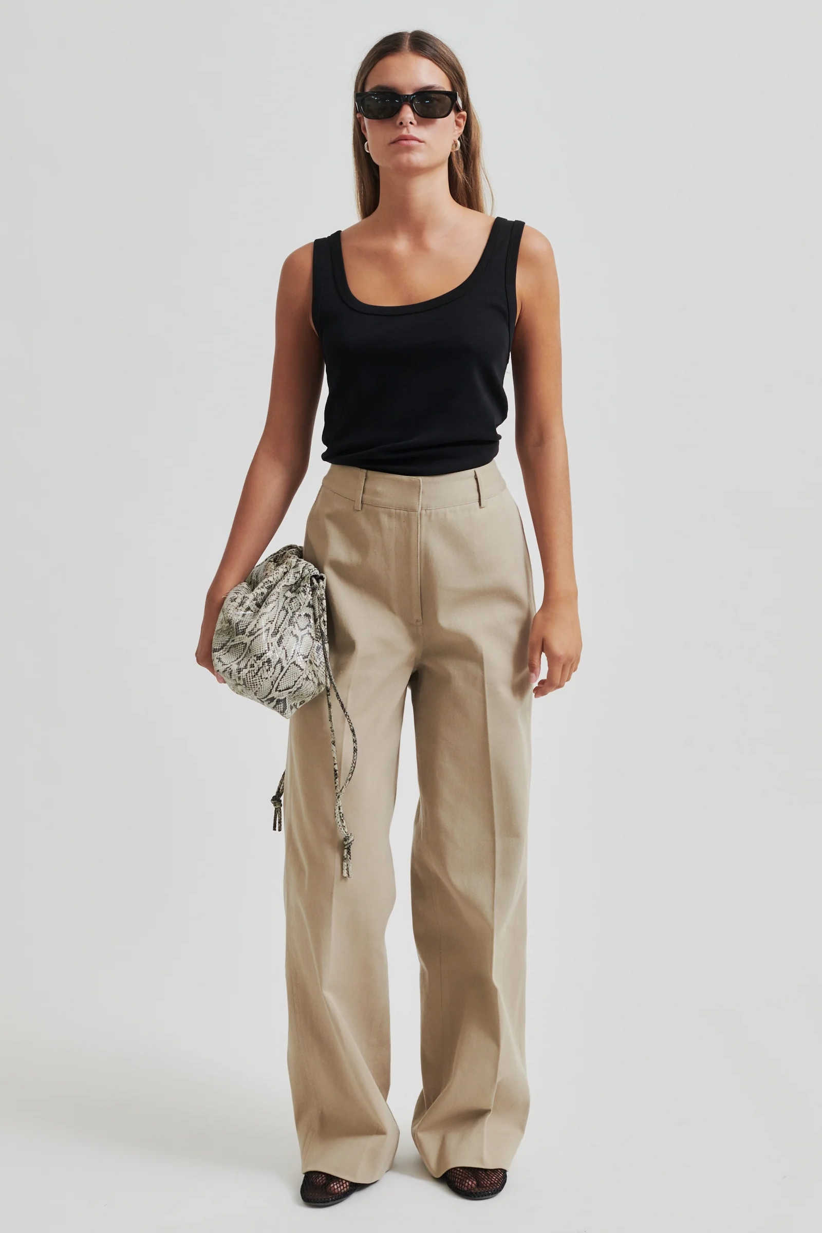 Dames broek bruin