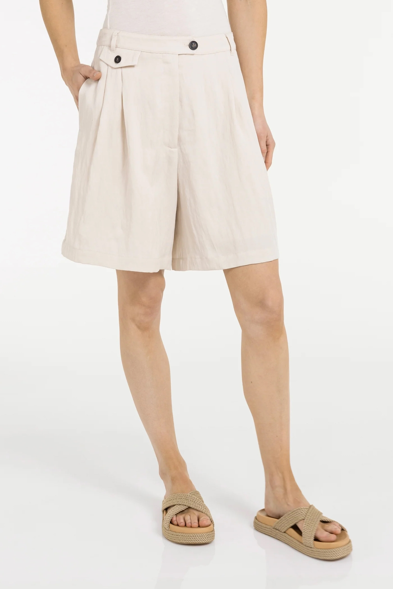 Dames short wit