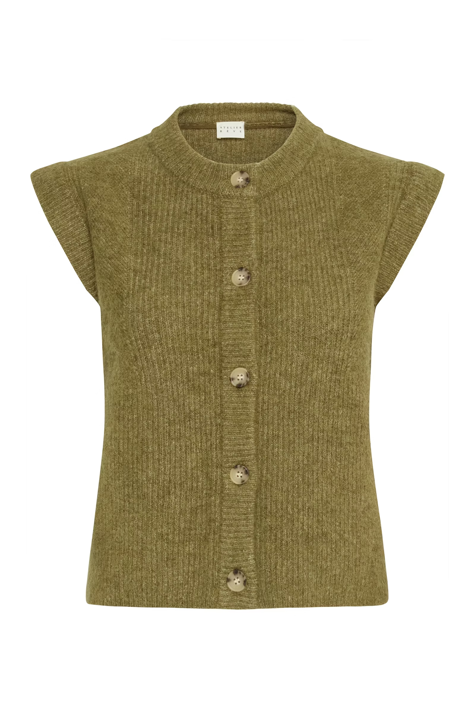 Dames gilet groen