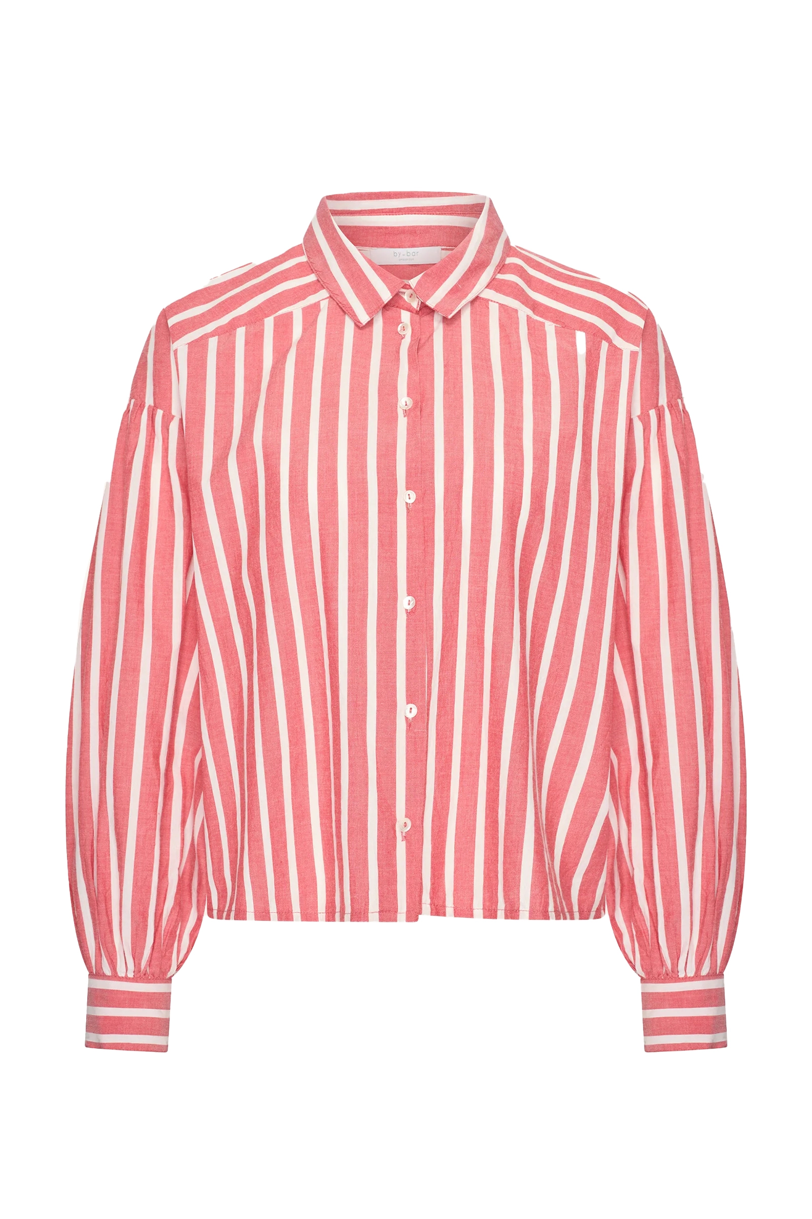 Dames blouse lange mouw rood