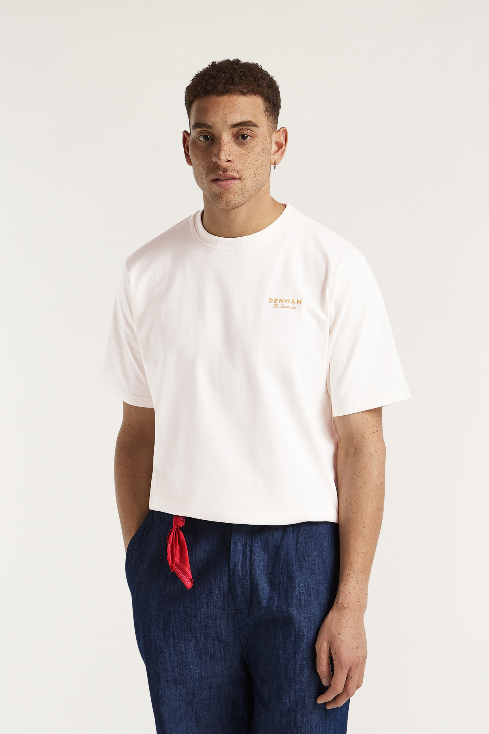 Heren t-shirt kortemouw ecru
