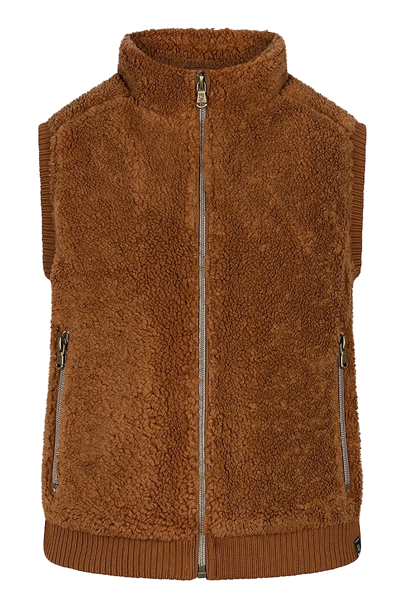 Indian Blue Jeans Gilet teddy bruin/beige-1 1