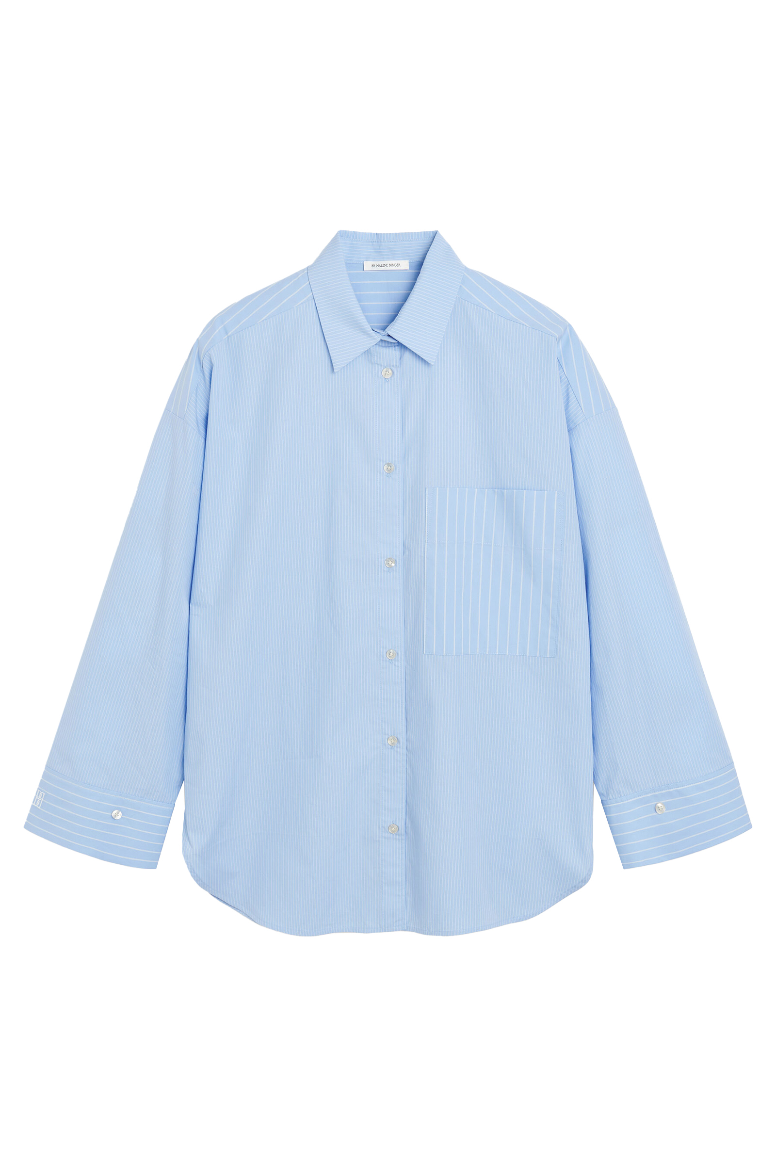 Dames blouse lange mouw blauw