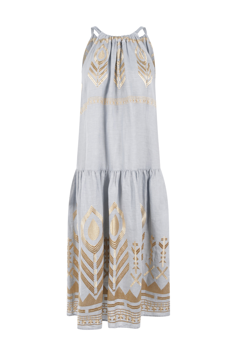Greek Archaic Kori dress Grijs-1 1
