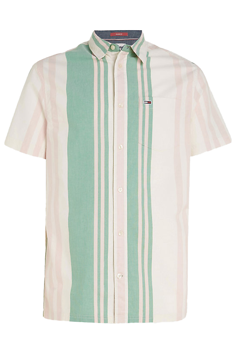 Tommy Jeans TJM CLSC BOLD STRIPE SHIRT Groen-1 1