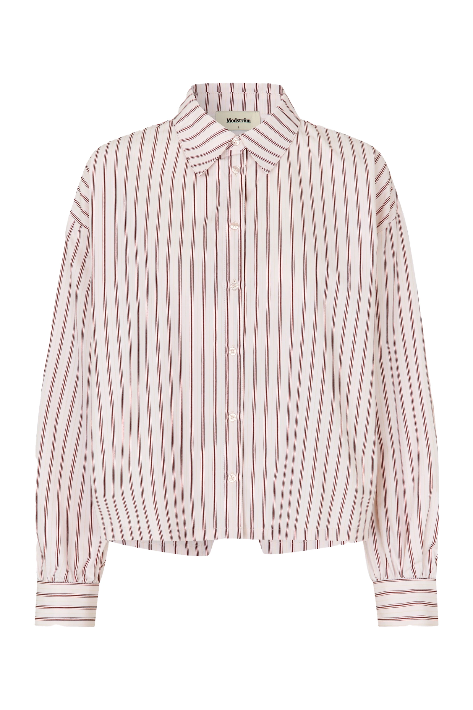 Dames blouse lange mouw rose