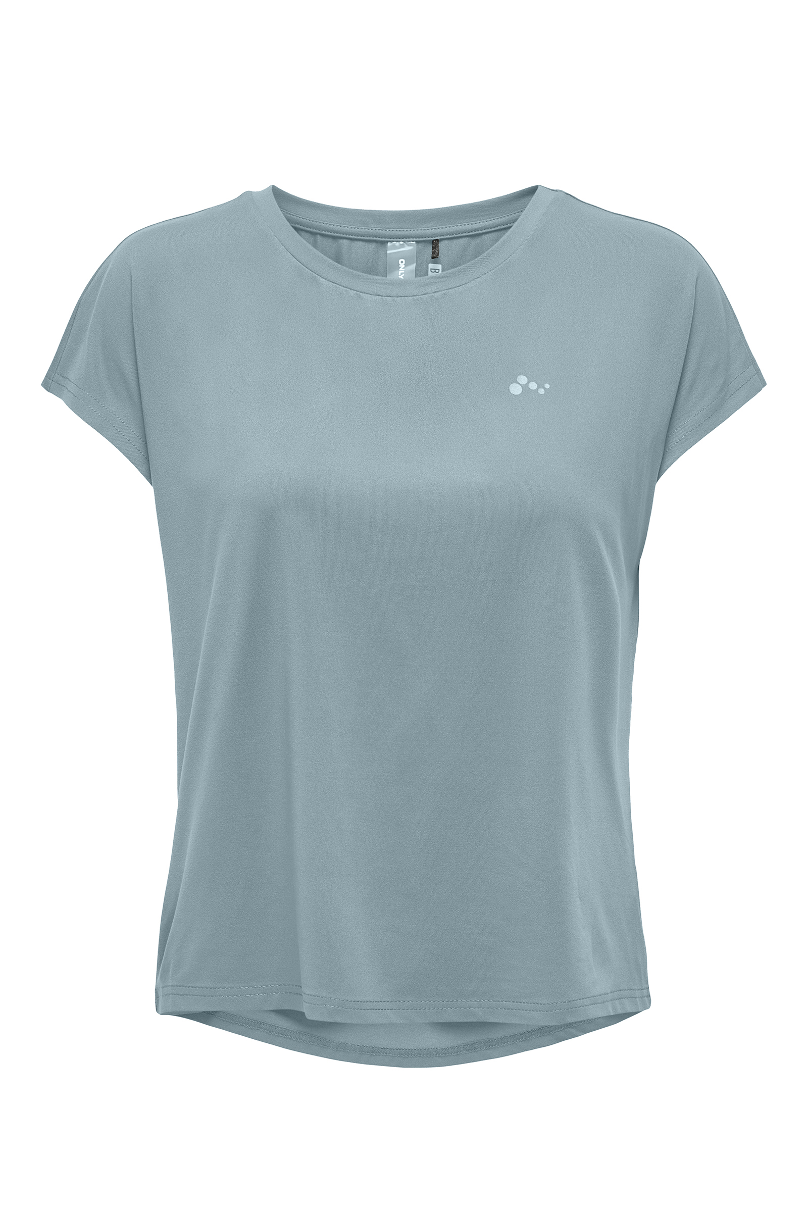 Fitness dames t-shirt km blauw