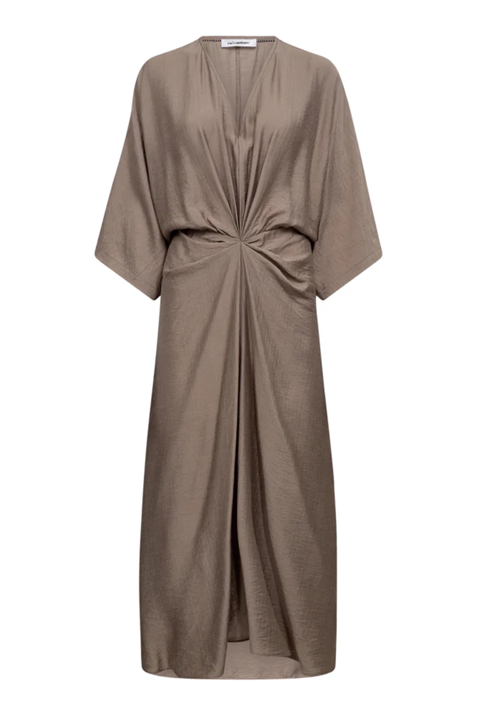 co´couture Hera cc knot dress bruin/beige-1 1