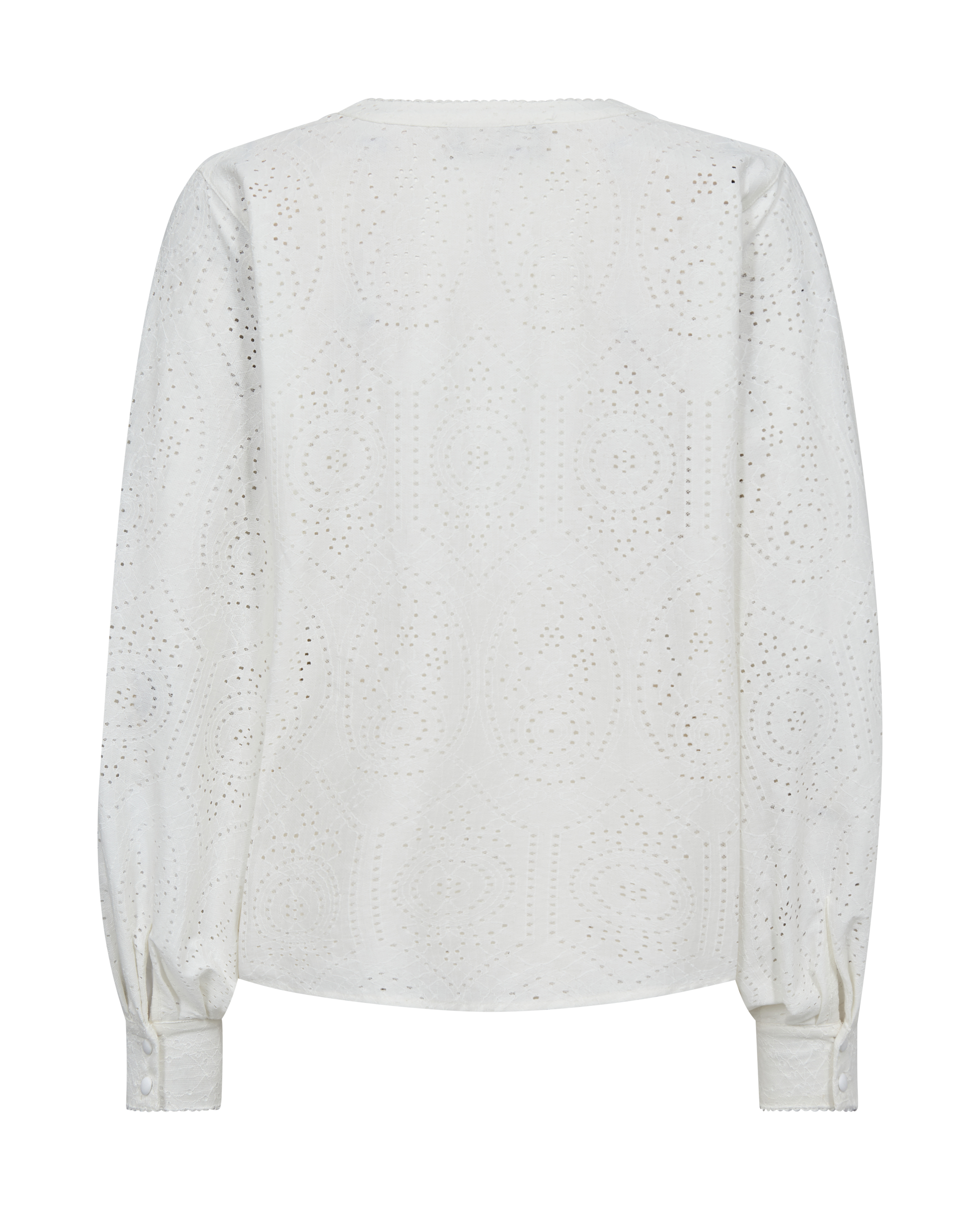 Dames blouse lange mouw ecru