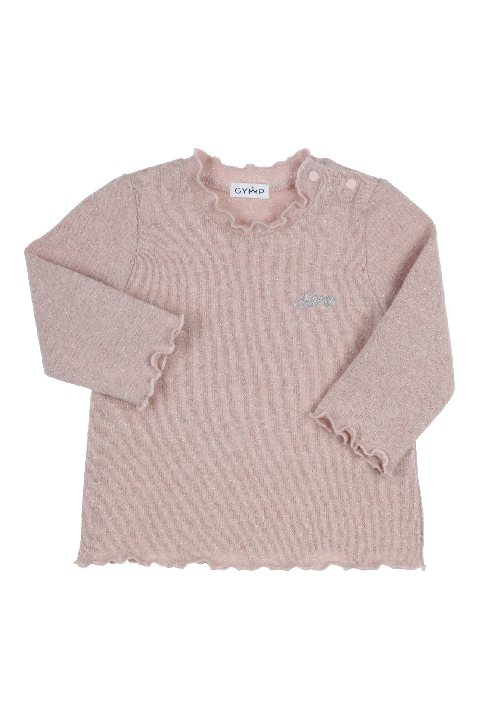 Baby t-shirt lange mouw rose