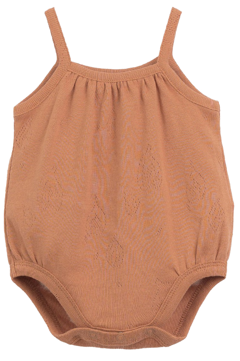 Baby romper mouwloos rood