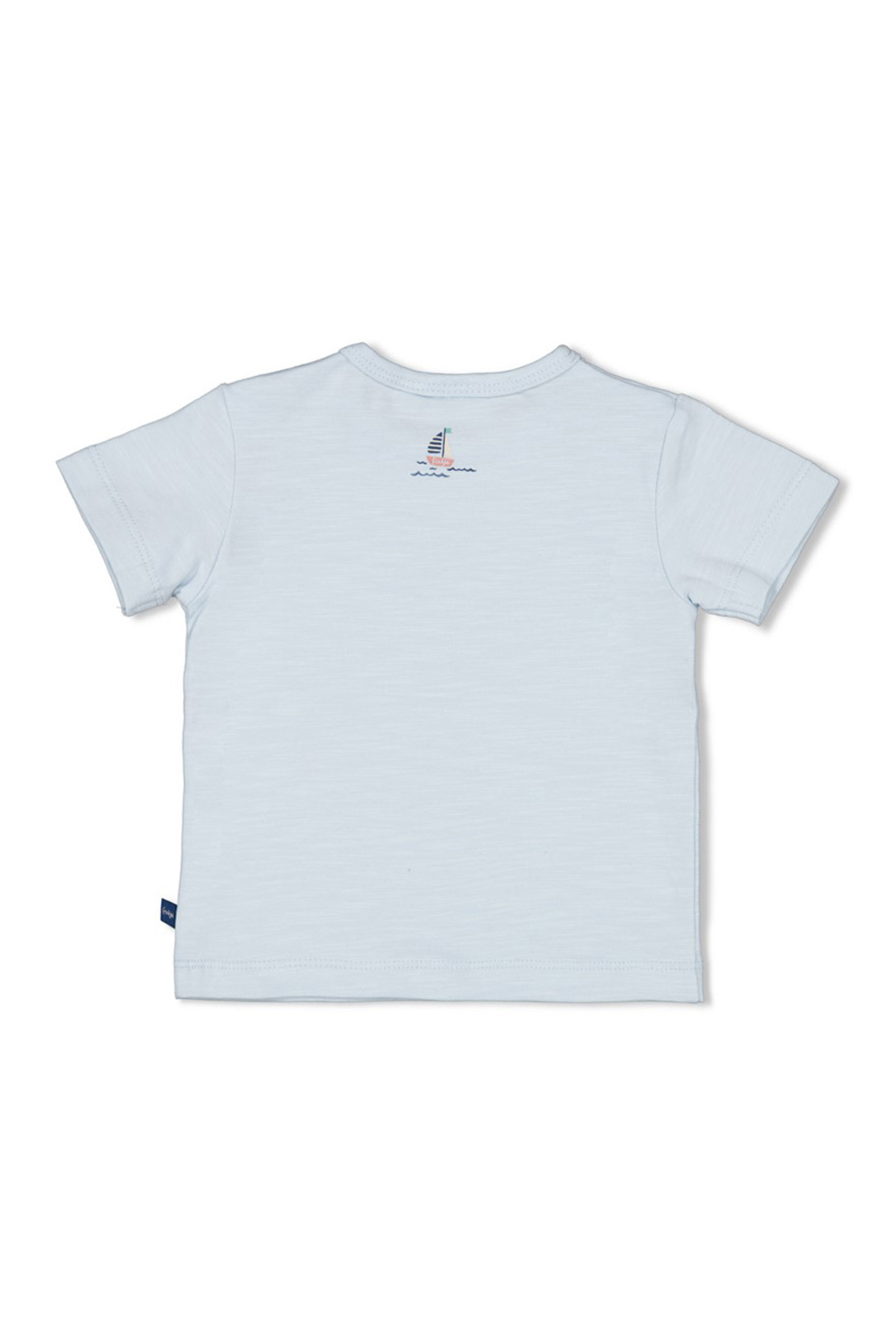 Baby t-shirt korte mouw blauw
