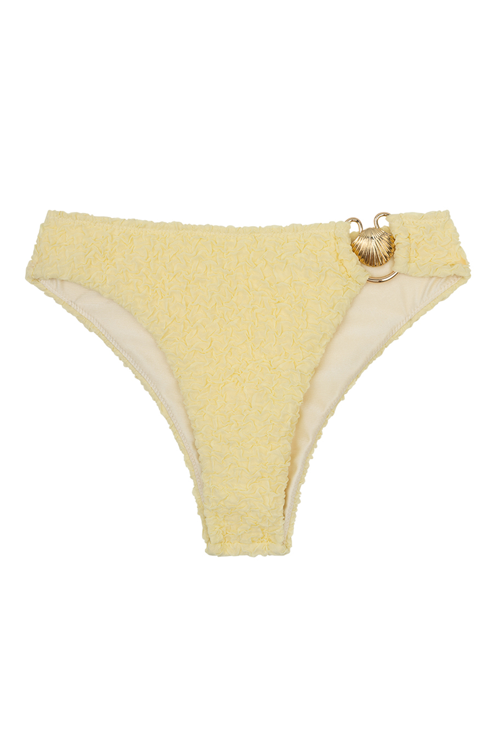 Bad/beach dames bikini slip geel