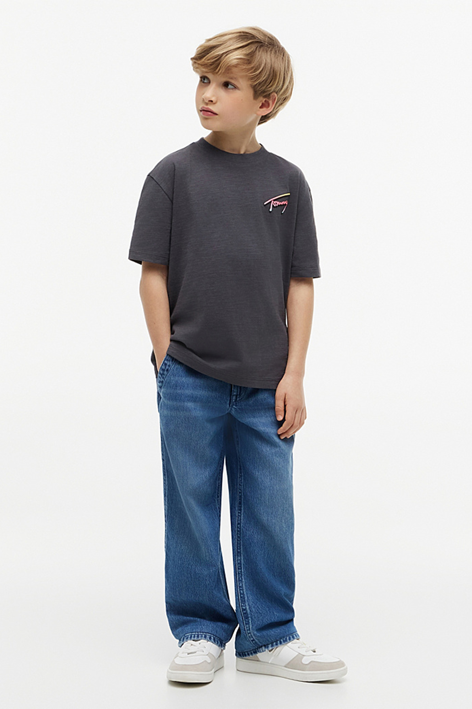 Jongens t-shirt korte mouw zwart