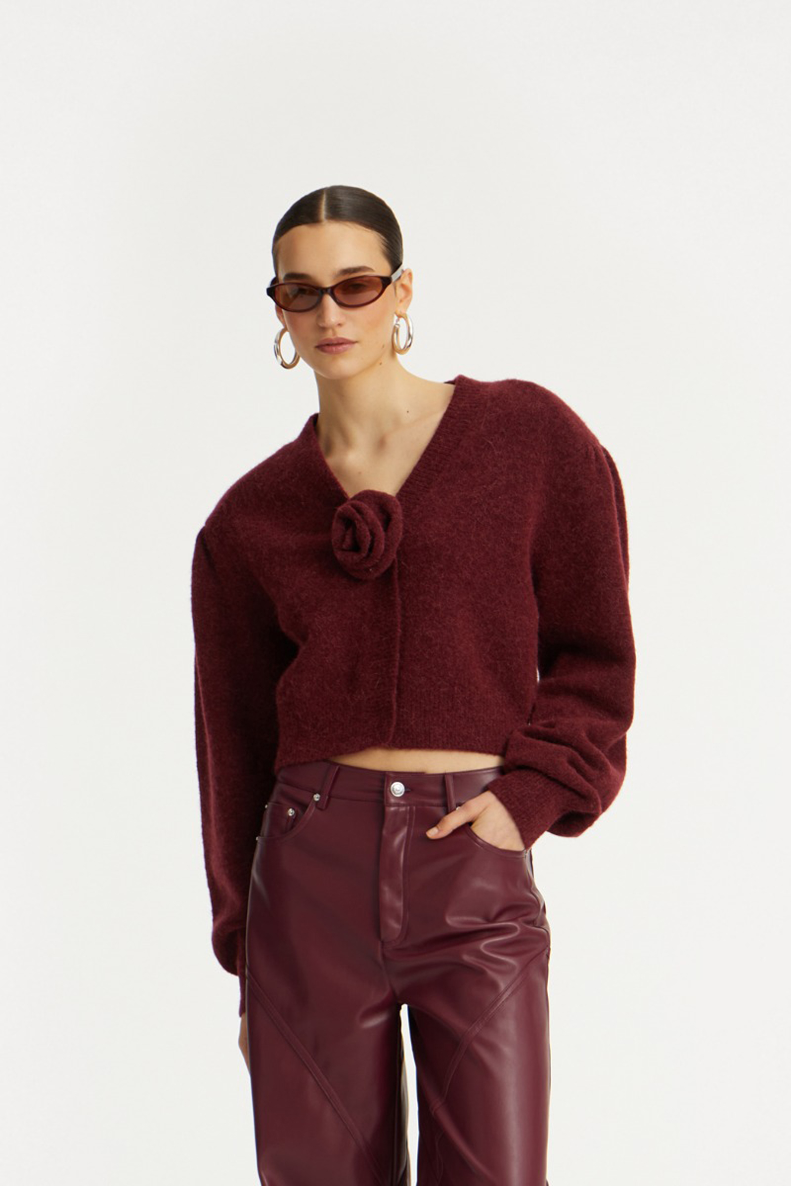 Dames vest rood