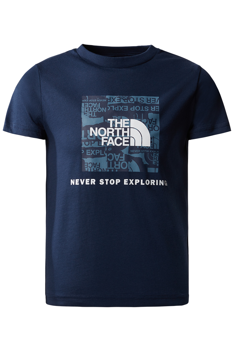 The North Face TEEN S/S SIMPLE DOME TEE Blauw-1 1