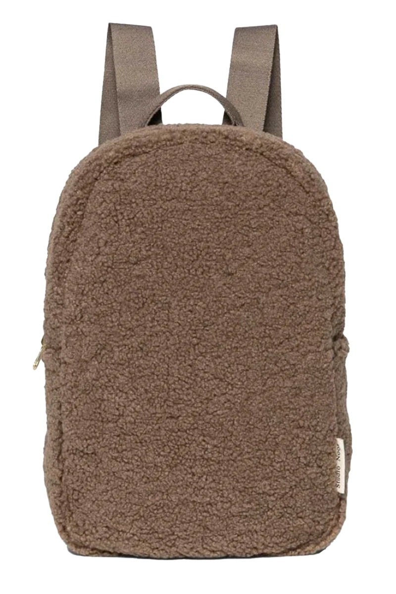 Studio Noos teddy mini backpack bruin/beige 1
