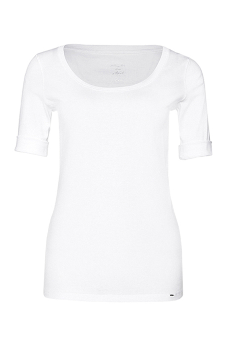 Dames t-shirt korte mouw wit