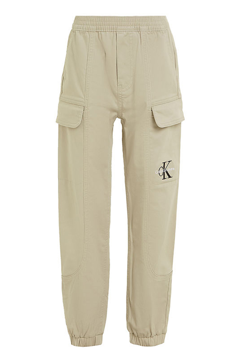 Calvin Klein Sateen cargo pants bruin/beige-1 1
