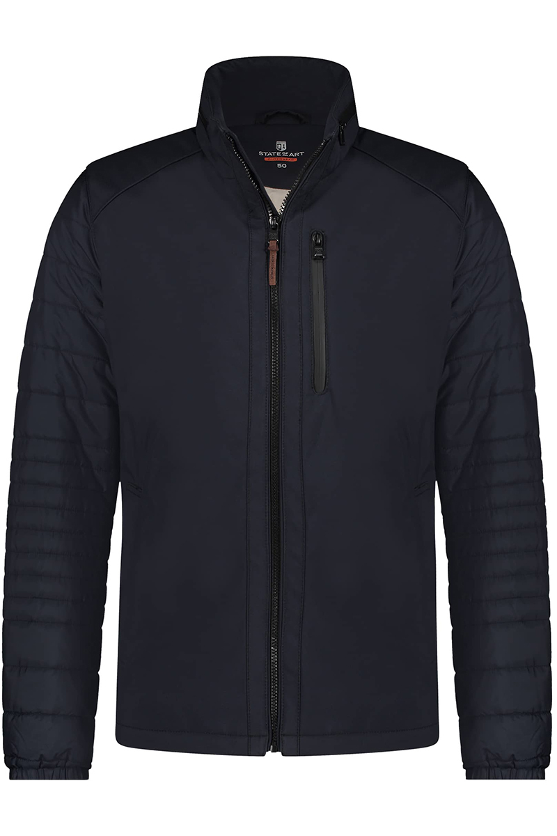 State of Art Jacket Plain Blauw-1 1