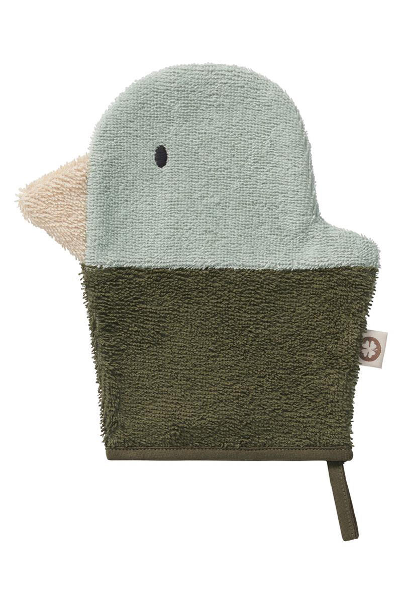 Noppies Baby Duck terry wash cloths 2-pack Groen-1 3
