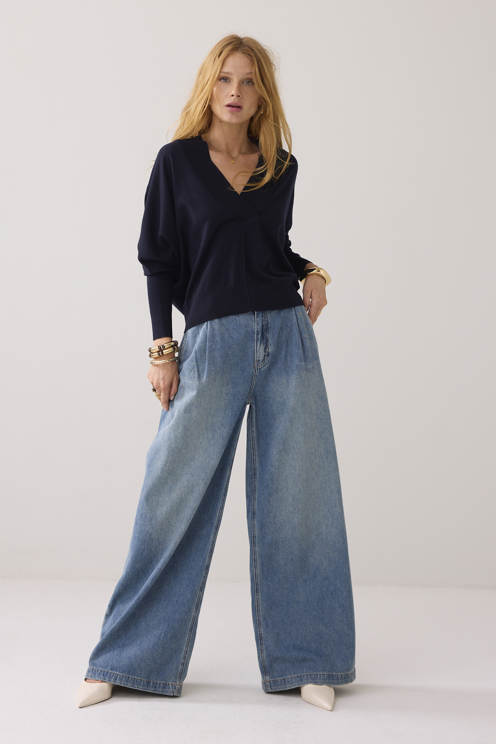 Dames trui blauw