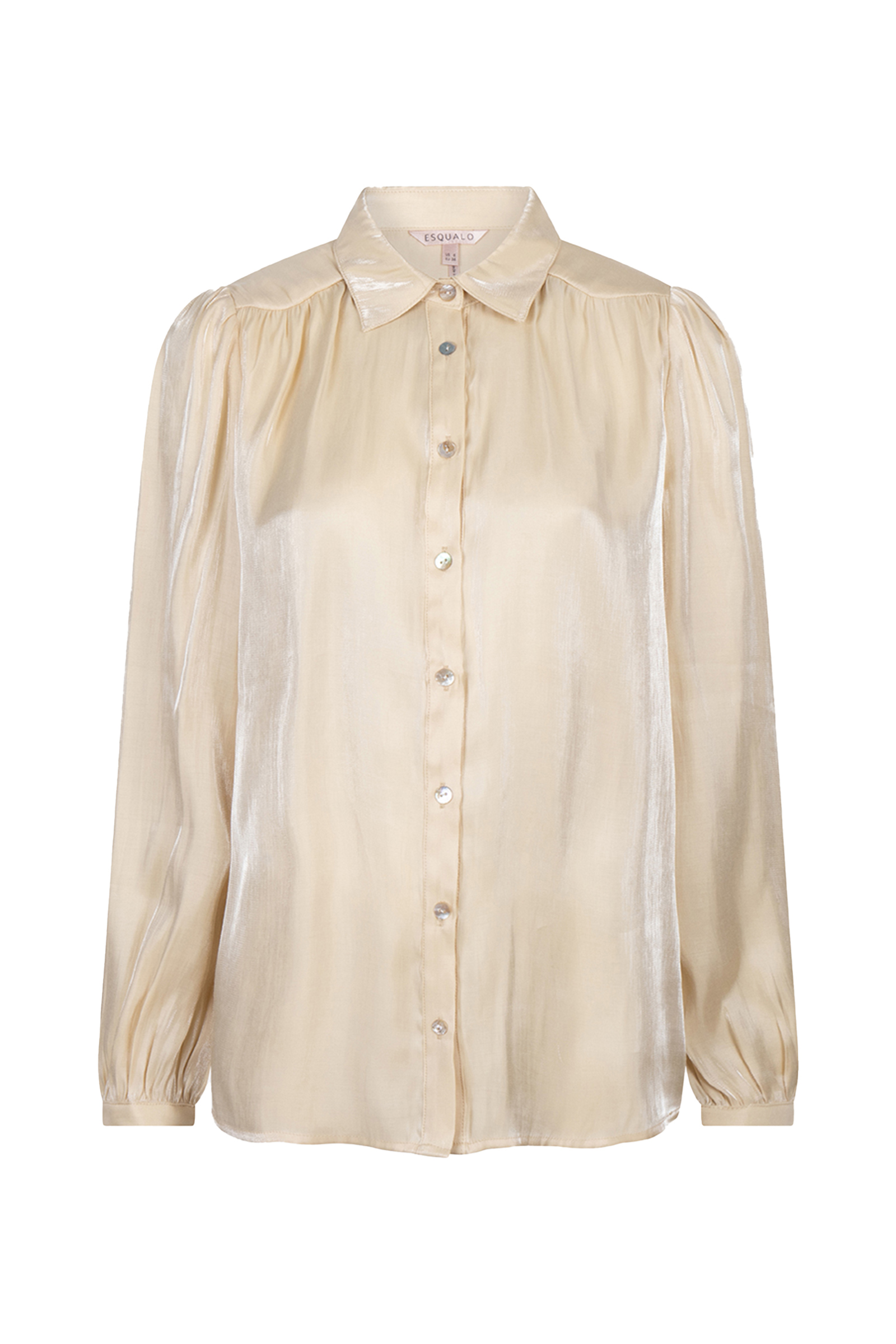 Dames blouse lange mouw ecru