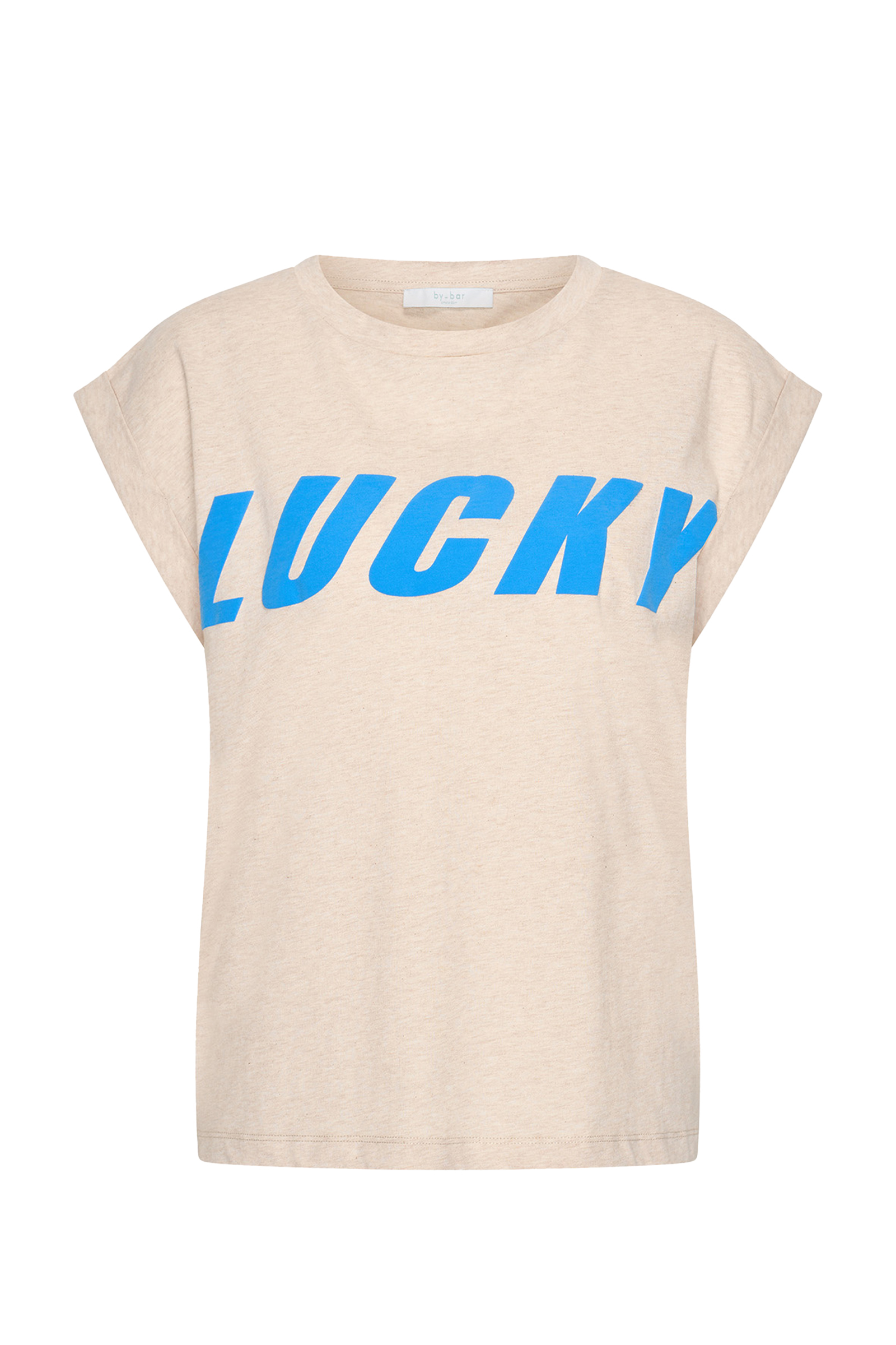 Dames t-shirt korte mouw ecru