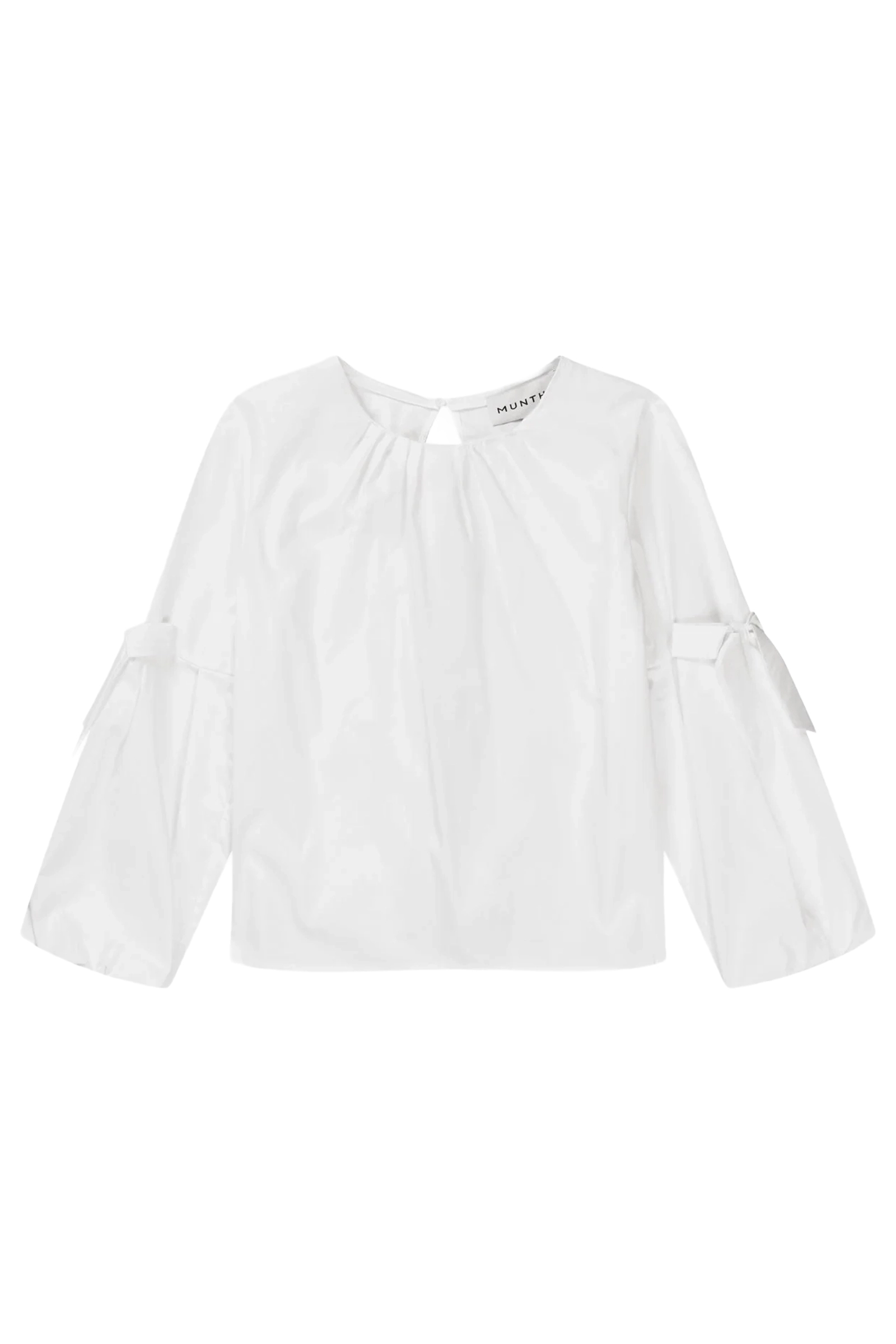 Dames blouse lange mouw wit