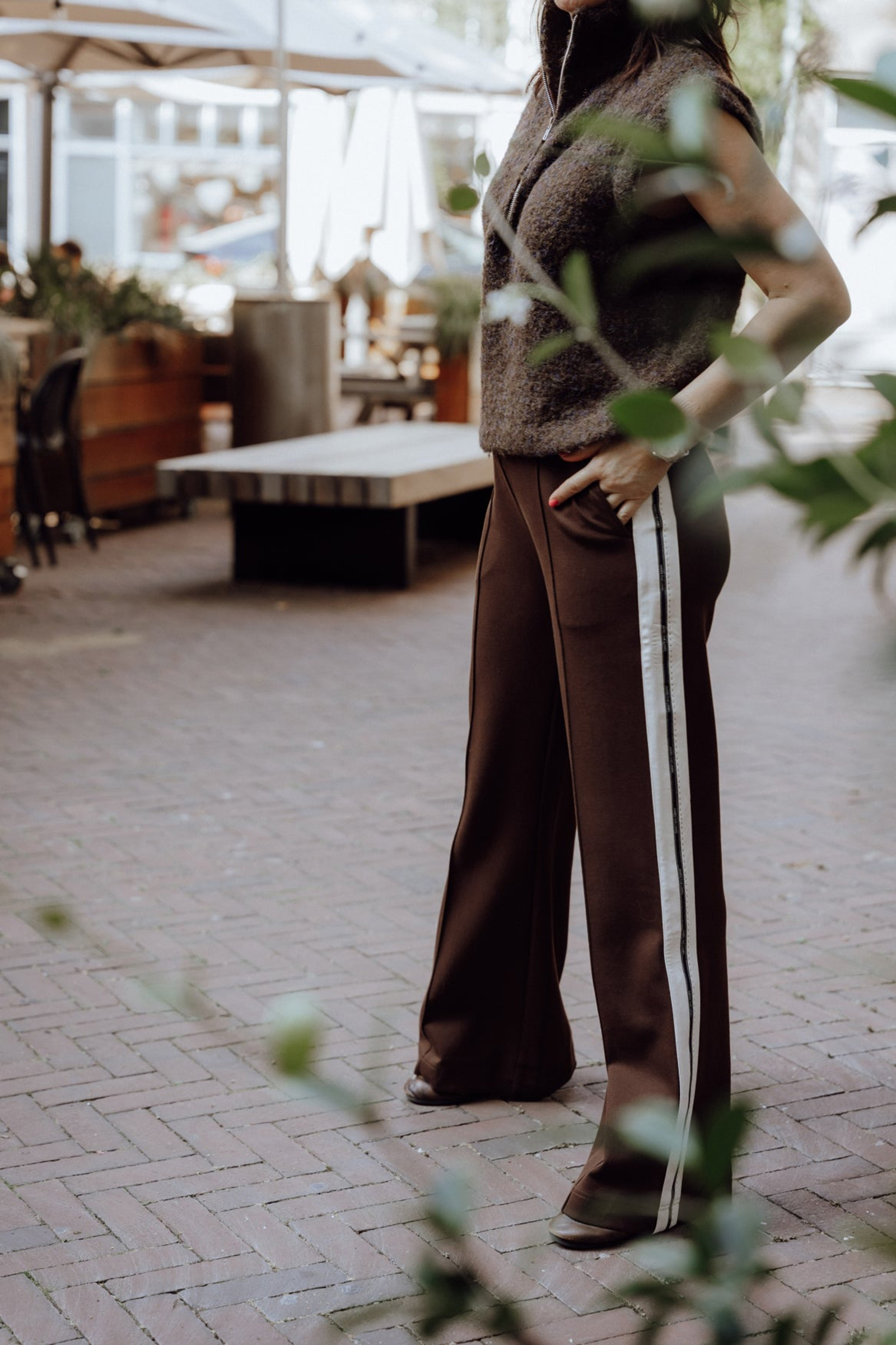 Dames broek bruin