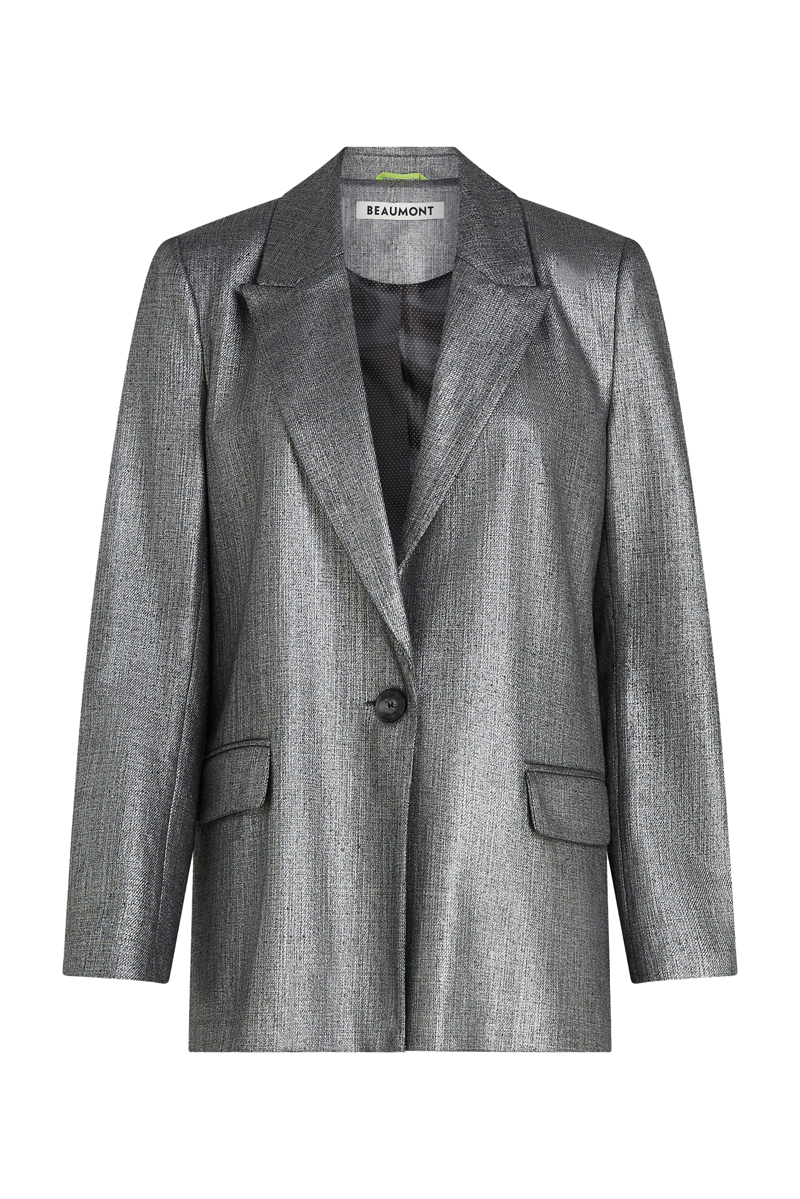 Dames blazer zilver