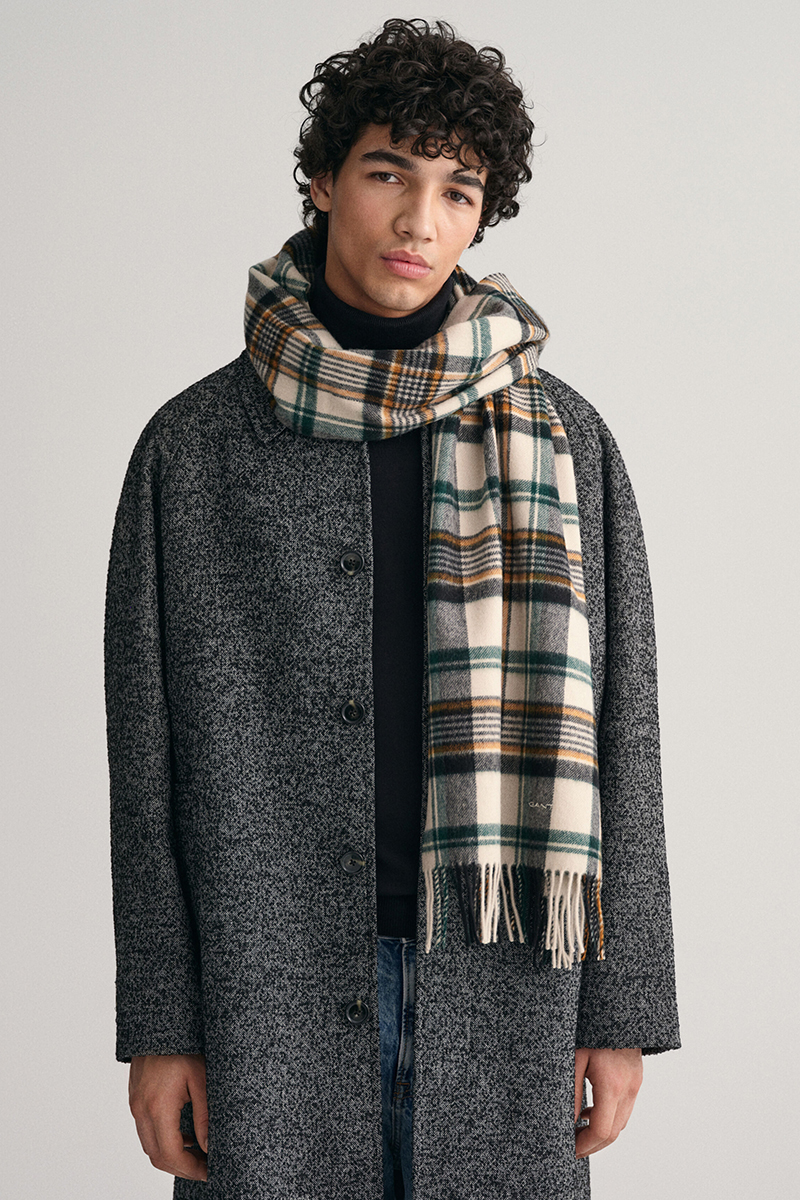 Gant CHECK WOVEN SCARF bruin/beige-1 2
