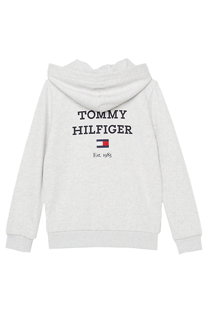 Tommy Hilfiger Th logo full zip hoodie Grijs-1 2